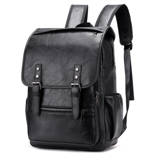 Sac a dos cuir noir homme 5