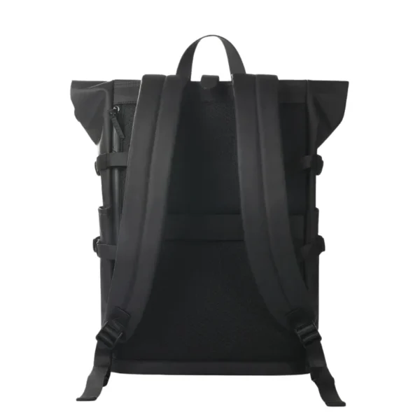 Vue arrière du sac à dos homme ville avec bretelles ajustables et rembourrées