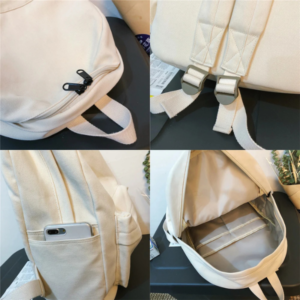 Grand Sac à Dos Femme Créateur En Toile – Multicolore Fleuri, 20-35L, Poche Intérieure