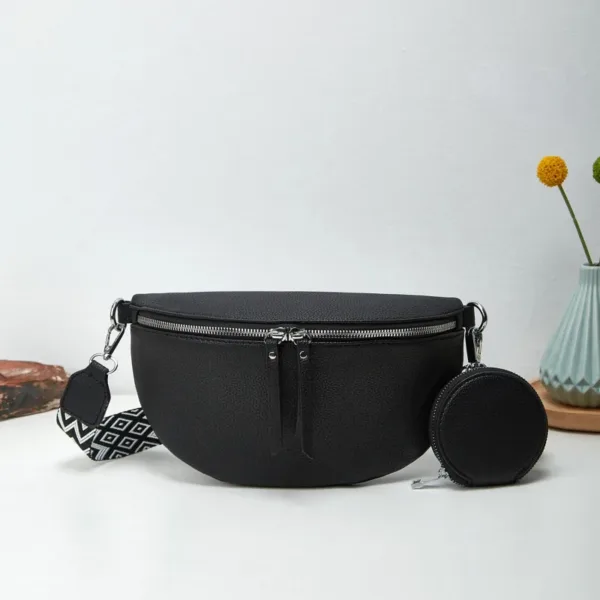 Sac banane noir femme 14