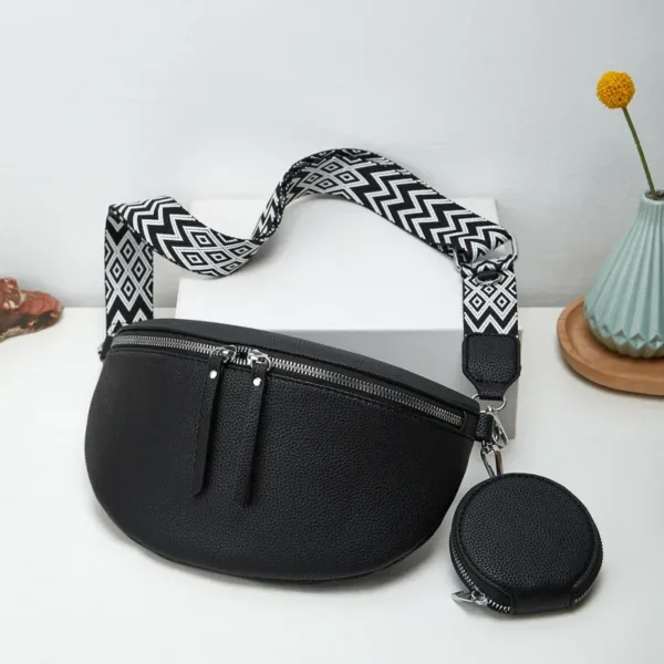 Sac banane noir femme 9