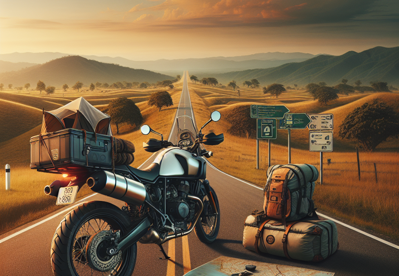 comment voyager léger en moto