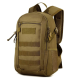 Sac à dos tactique kaki robuste avec poches multiples, idéal pour la randonnée ou les missions outdoor
